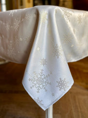Rechteckige Tischdecke – Golden Snowfall