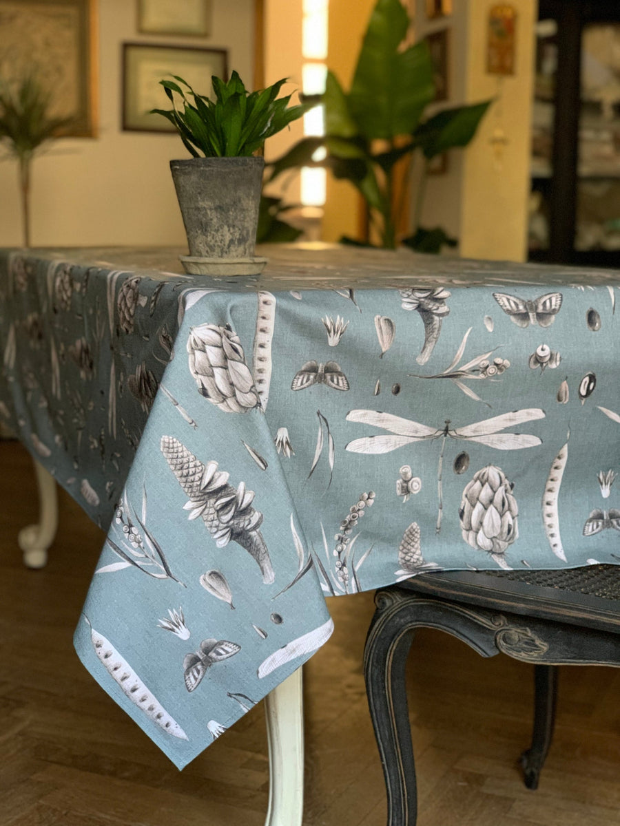 Rechteckige Tischdecke – Seeds Aqua
