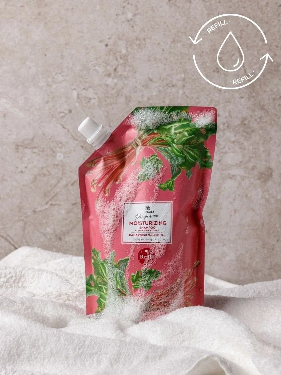 Rhabarber-Shampoo mit Aloe-Extrakt, Nachfüllpackung 500 ml