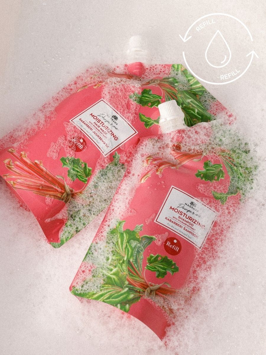 Rhabarber-Shampoo mit Aloe-Extrakt, Nachfüllpackung 500 ml – Produktansicht 2