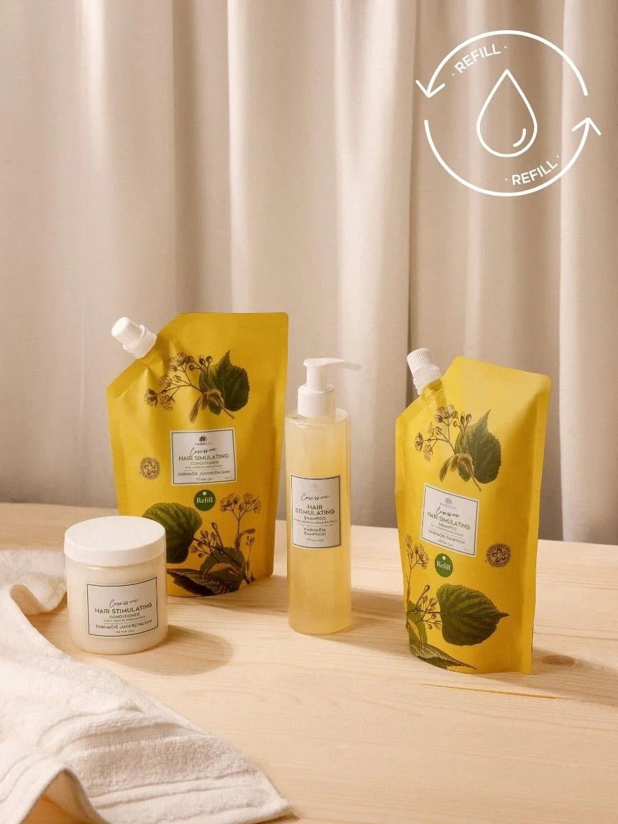 Nachfüllpackung für Lindenblüten Shampoo mit nordischem Birkenextrakt – 500 ml – Produktansicht 2