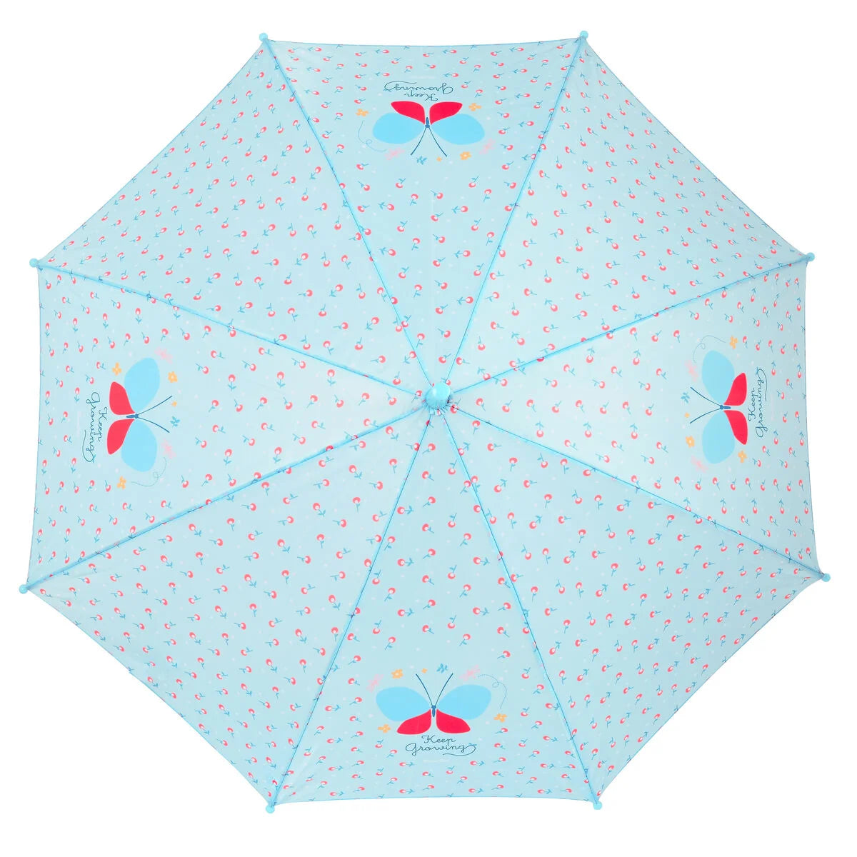 BlackFit8 Mariposa Regenschirm – Blau, Ø 86 cm – ausgewählte Produktansicht