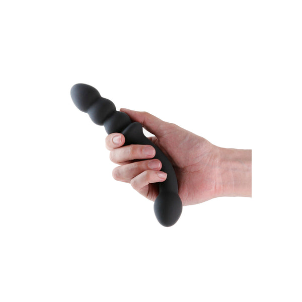 RENEGADE DUEL Dildo - Schwarz Silikon aufladbar - Erotik Shop
