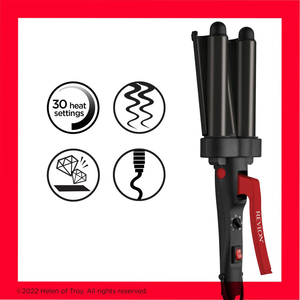 Revlon Keramik Bürste Rot Schwarz mit 2,5 m Kabel - Neuheiten