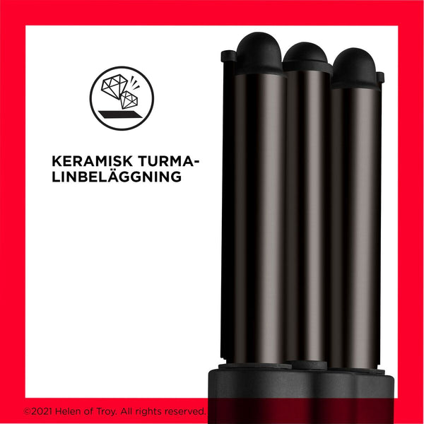 Revlon Keramik Bürste Rot Schwarz mit 2,5 m Kabel - Neuheiten