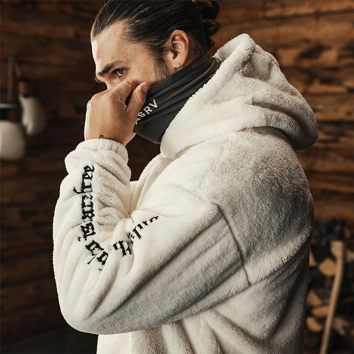 Risk Herren Outdoor-Hoodie, wärmend