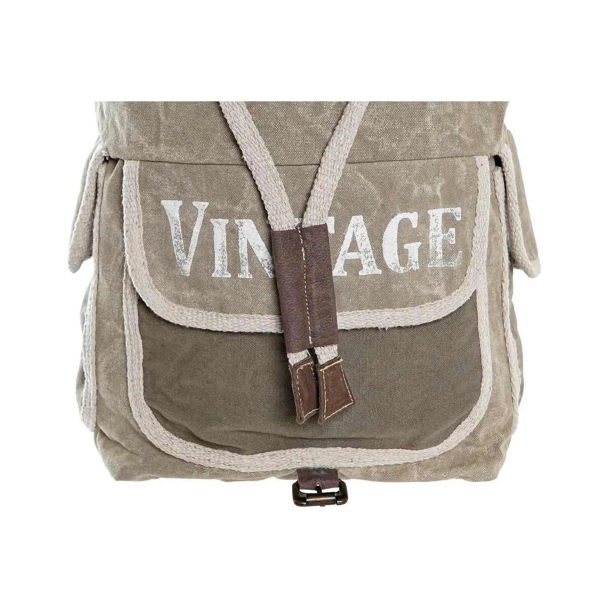 Rucksack DKD Home Decor Stern Vintage Grau Baumwolle