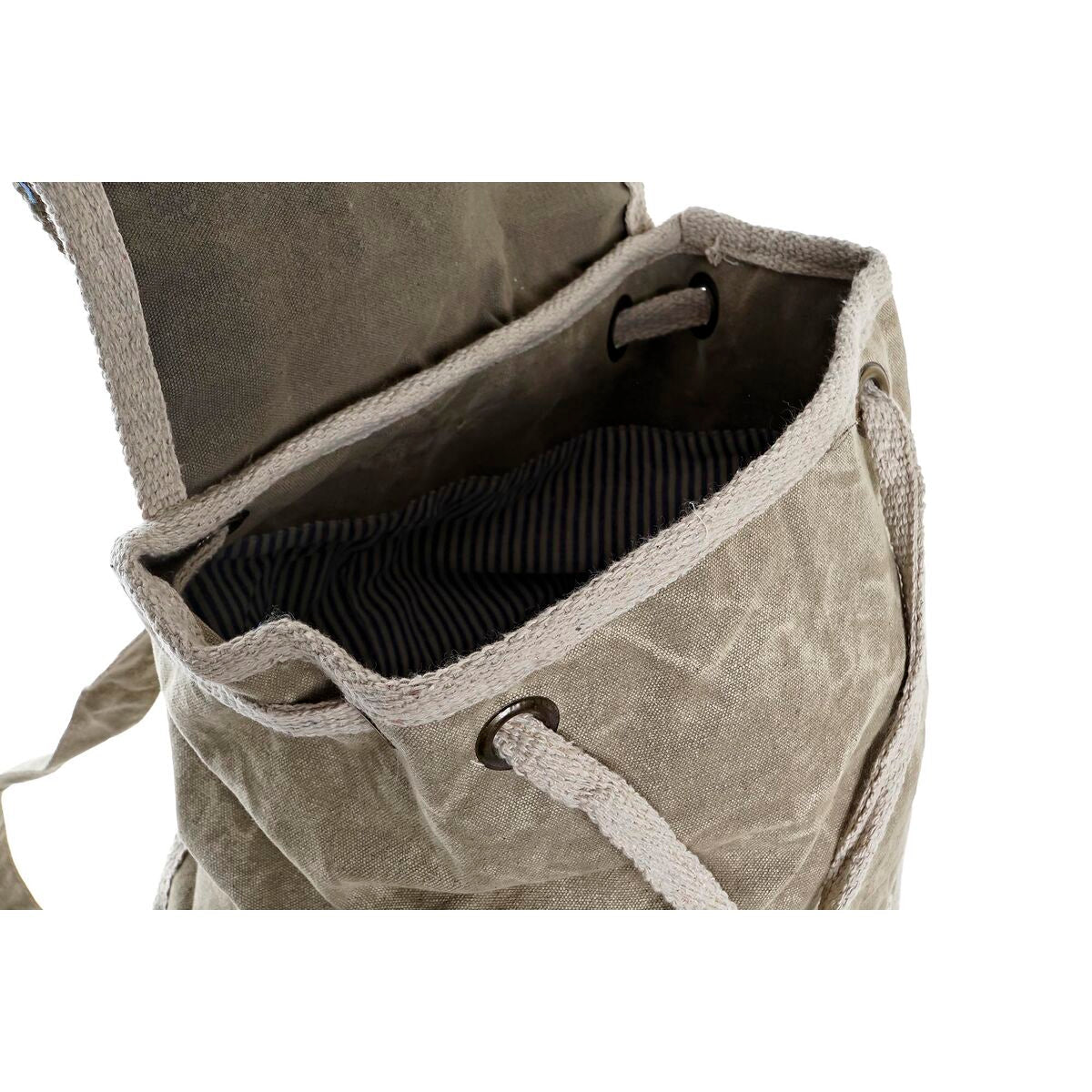 Rucksack DKD Home Decor Stern Vintage Grau Baumwolle