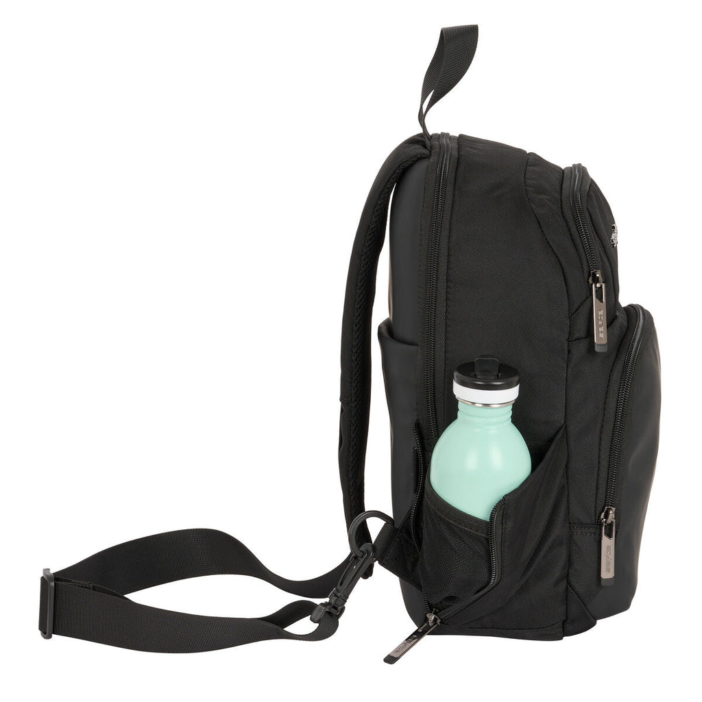 Rucksack Safta Schwarz 18x34x12 cm Taschen Gepäck