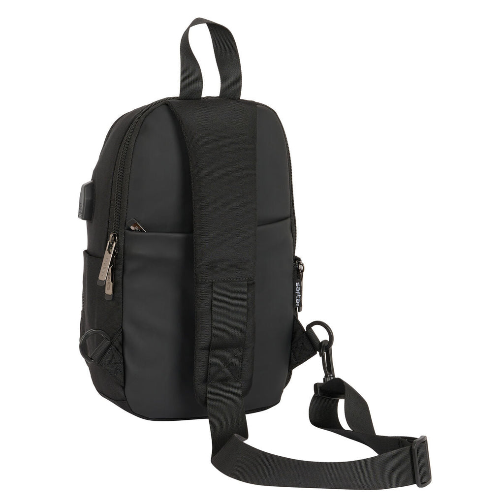 Rucksack Safta Schwarz 18x34x12 cm Taschen Gepäck