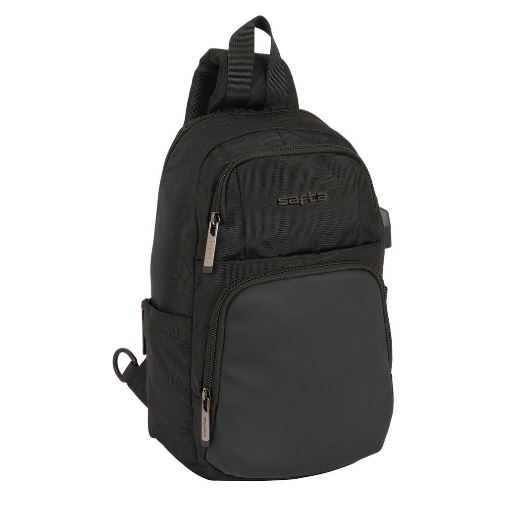 Rucksack Safta Schwarz 18x34x12 cm Taschen Gepäck