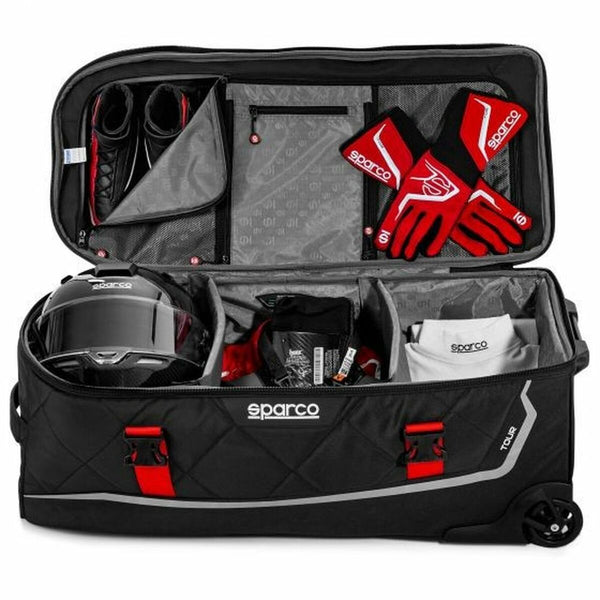 Rucksacktasche mit Bändern Sparco S016437NRRS 142 L - Sport & Freizeit