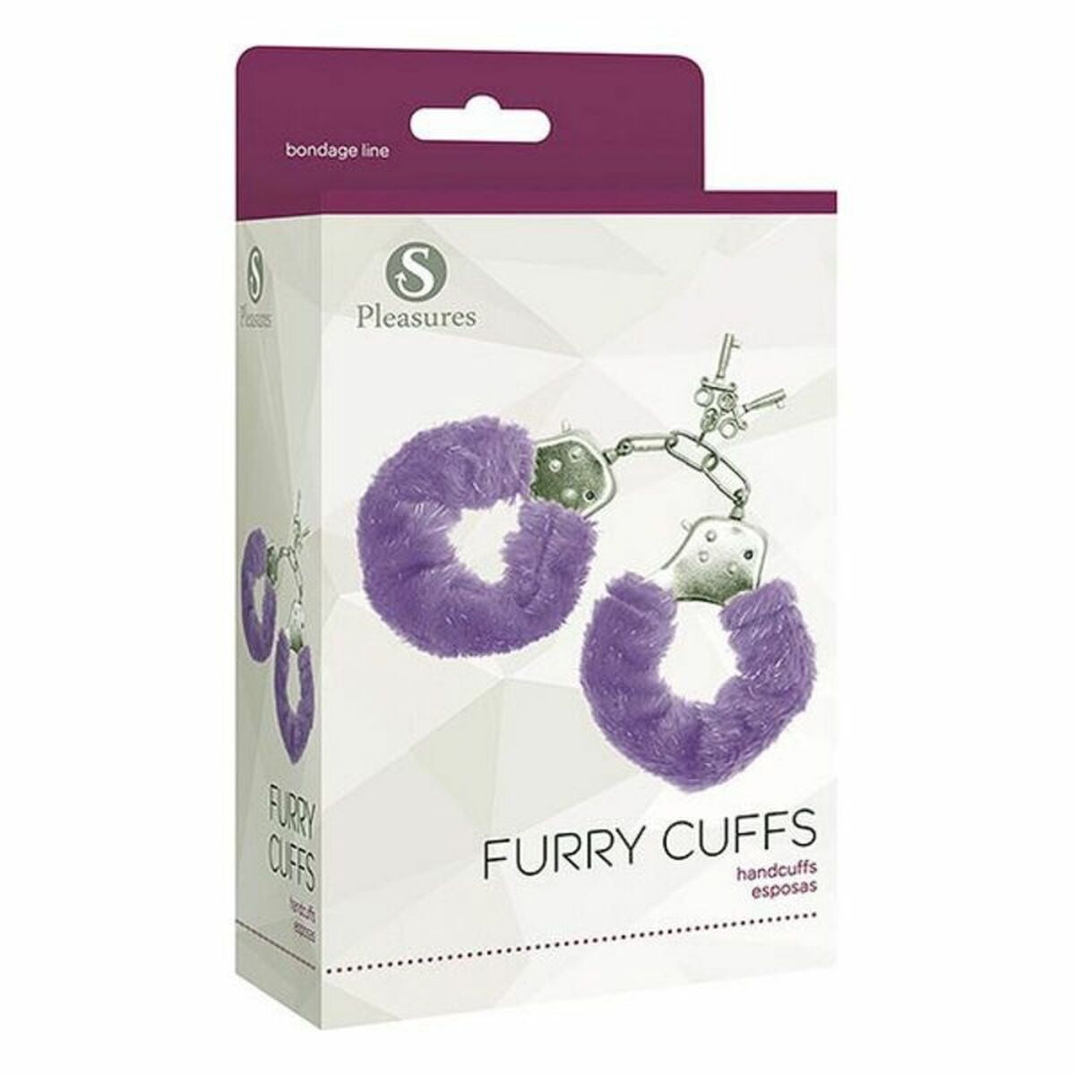 S Pleasures Handschellen Furry Lila – Erotisches Spielzeug