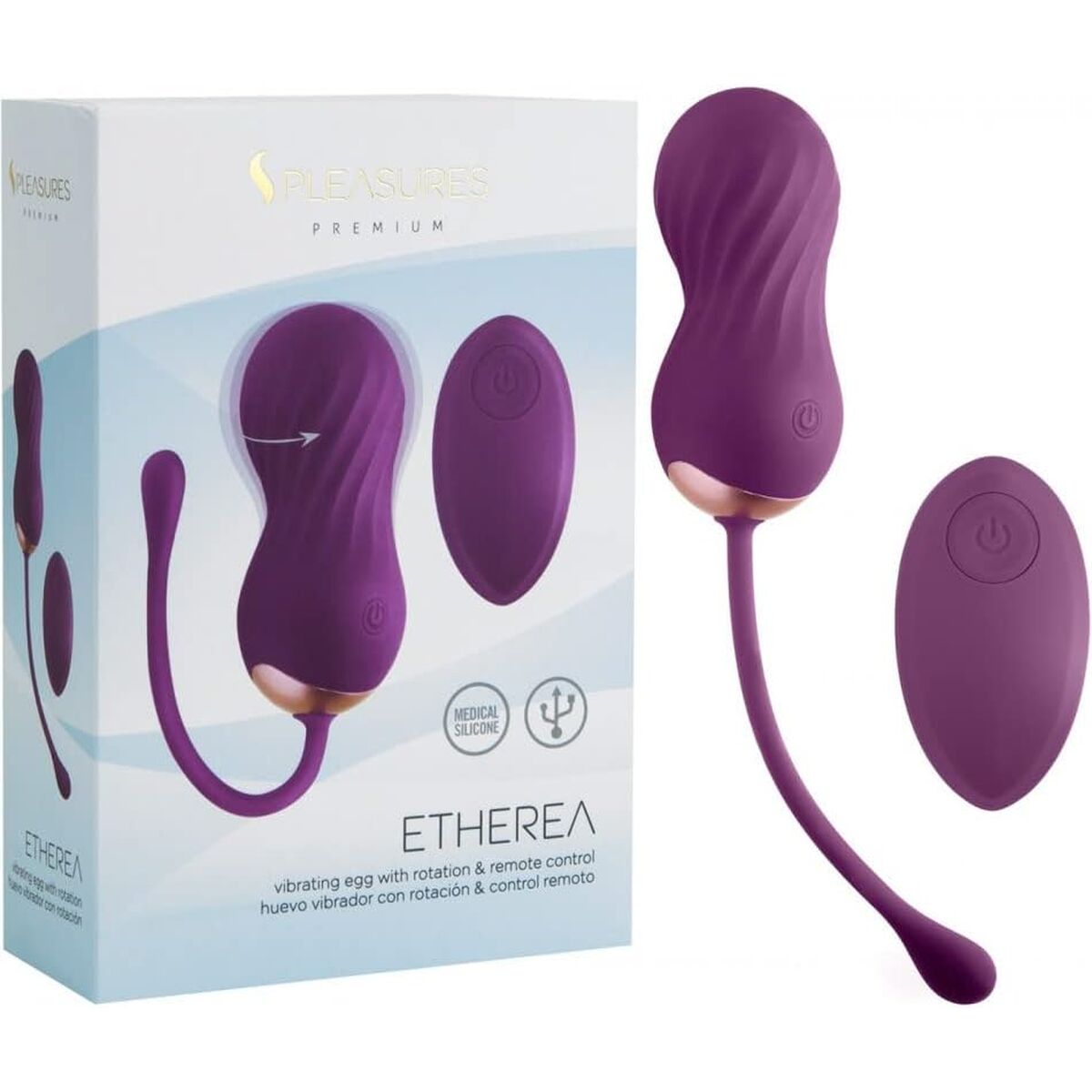 S Pleasures Kugelvibrator Lila Gold – Ergonomisches Design