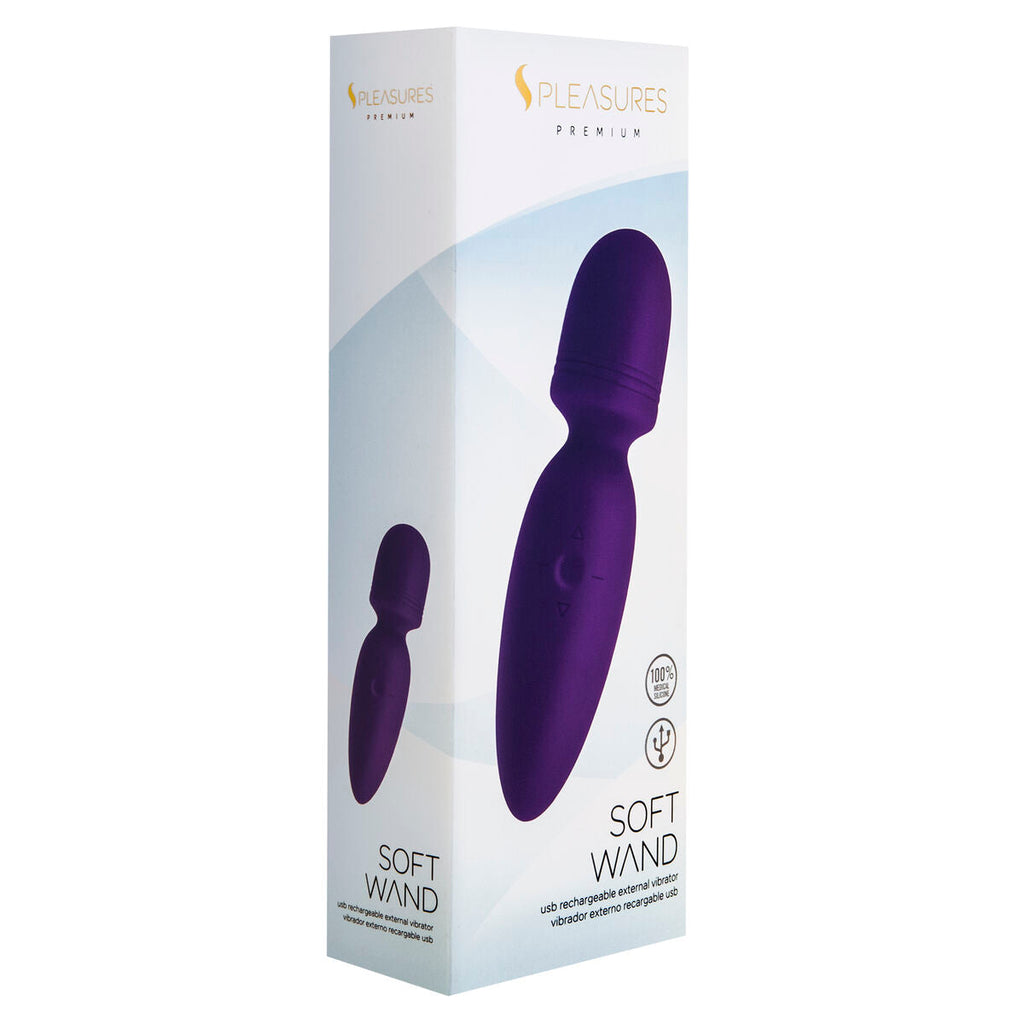 S Pleasures Stabmassagegerät Lila Silikon 5 Vibrationen