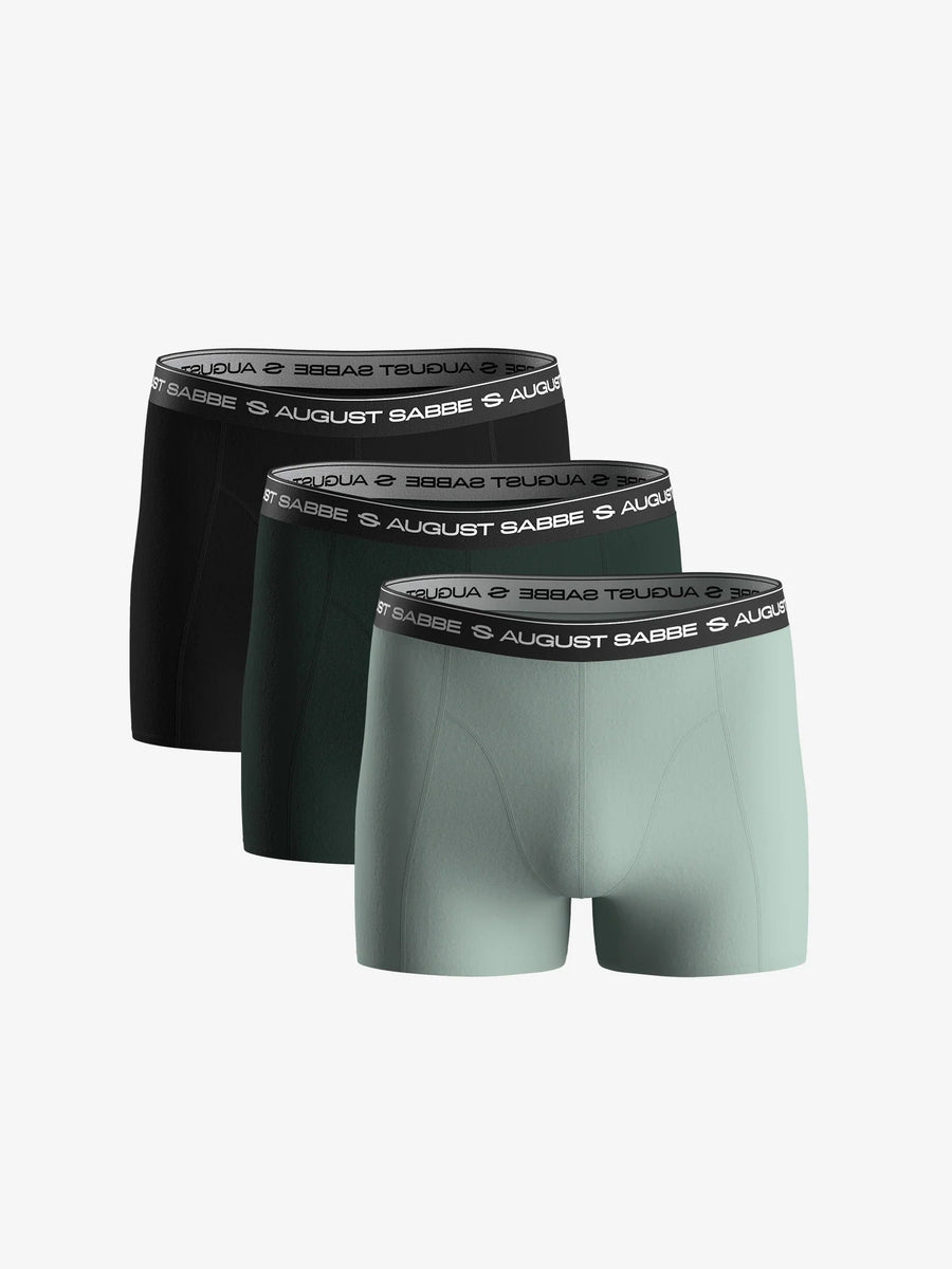 August Sabbe Daily Boxershorts Grün 6er-Pack