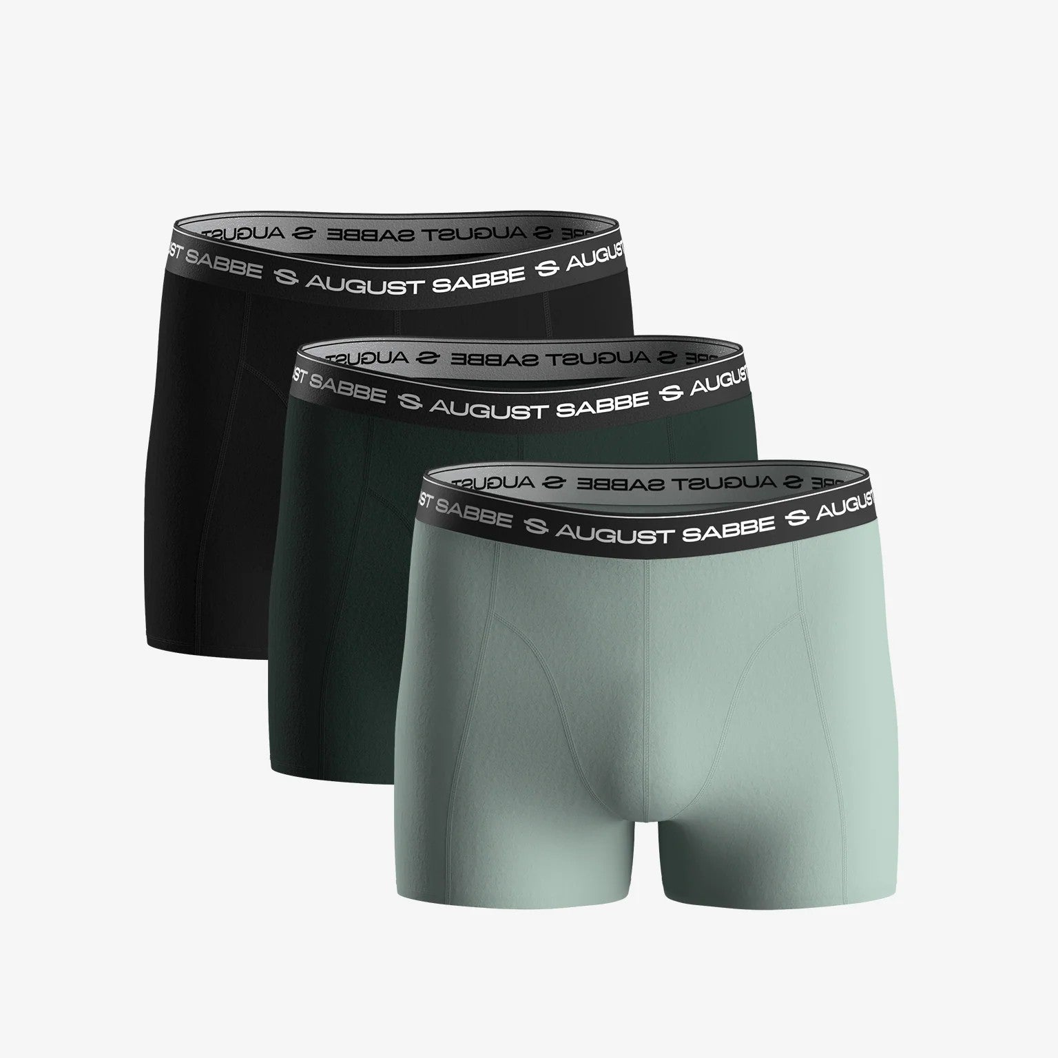 Men’s Daily Cotton Boxer Briefs Green – 3-Pack