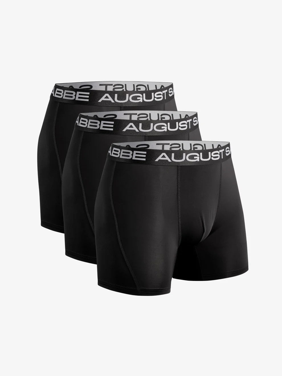 August Sabbe Sport Performance Boxershorts Schwarz 6er-Pack