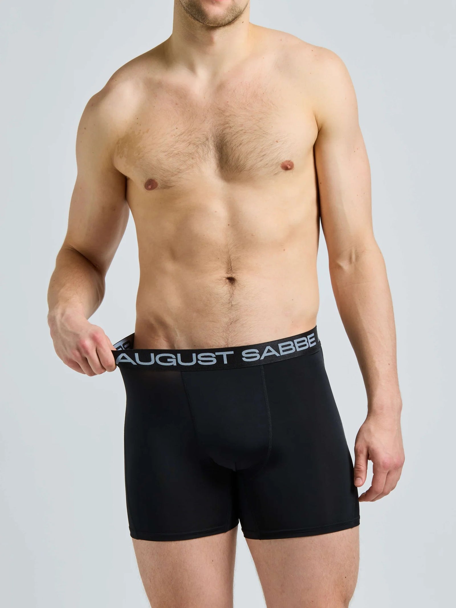 August Sabbe Sport Performance Boxershorts Schwarz 3er-Pack – Produktansicht 5