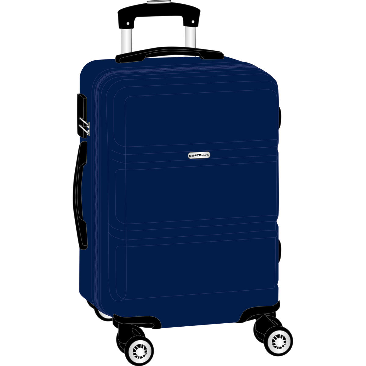 Safta Kabine Marineblau Koffer 20 Zoll 55 cm