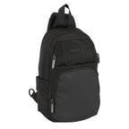 Safta Rucksack Schwarz 18 x 34 12 cm aus Nylon - Sport & Freizeit