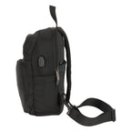 Safta Rucksack Schwarz 18 x 34 12 cm aus Nylon - Sport & Freizeit
