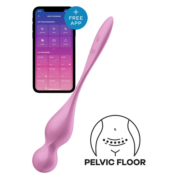 Satisfyer Beckenbodenübungsgerät Silikon Rosa Unisex - Erotik Shop