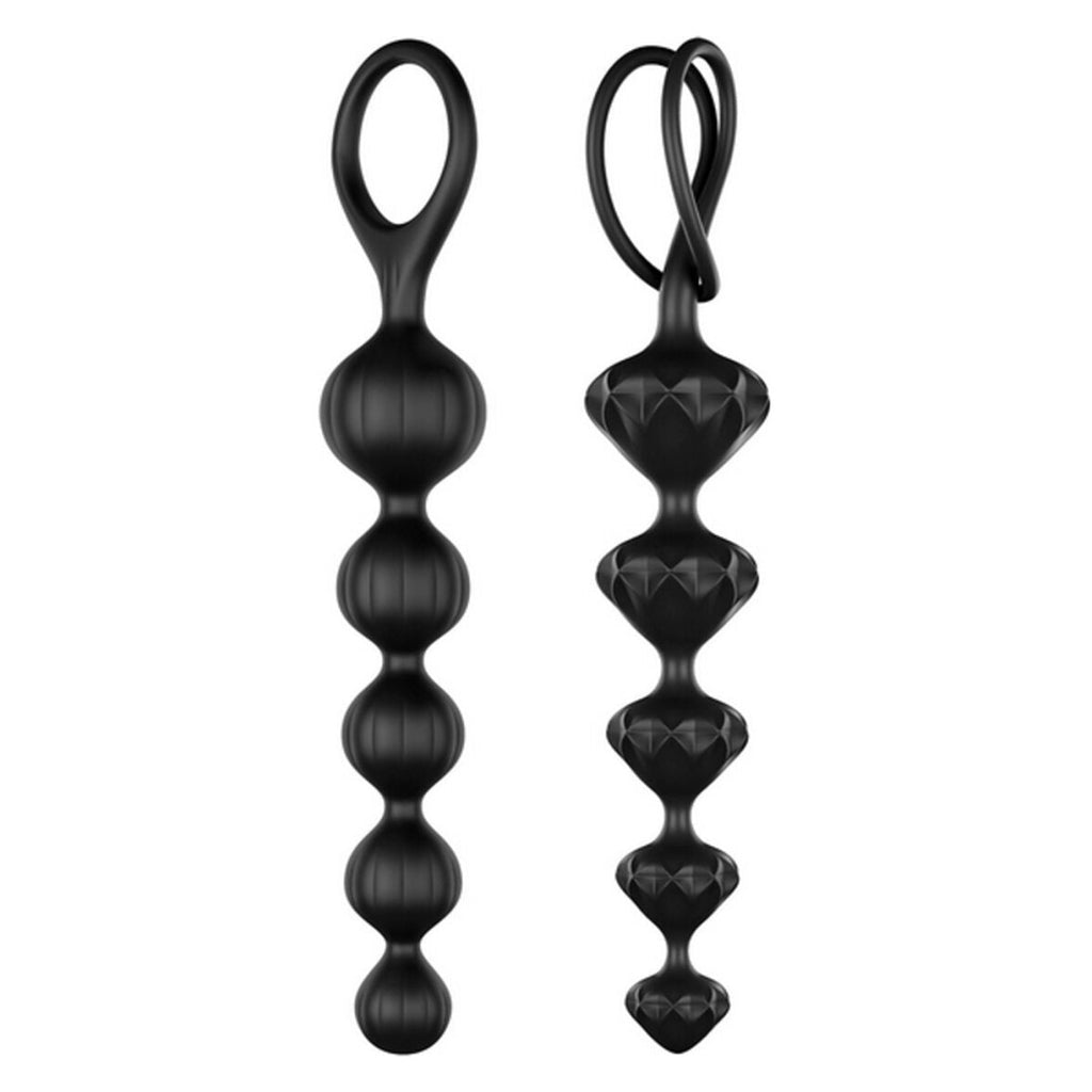 Satisfyer Love Beads Analkugeln Schwarz Silikon 2 Stück - Erotik Shop