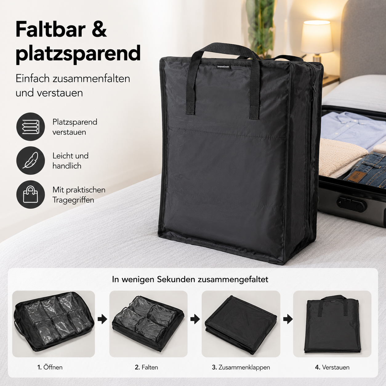 Reisetasche für 12 Schuhe
