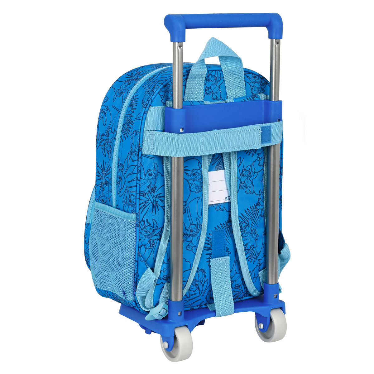 Schulrucksack mit Rädern Stitch Blau hochwertig