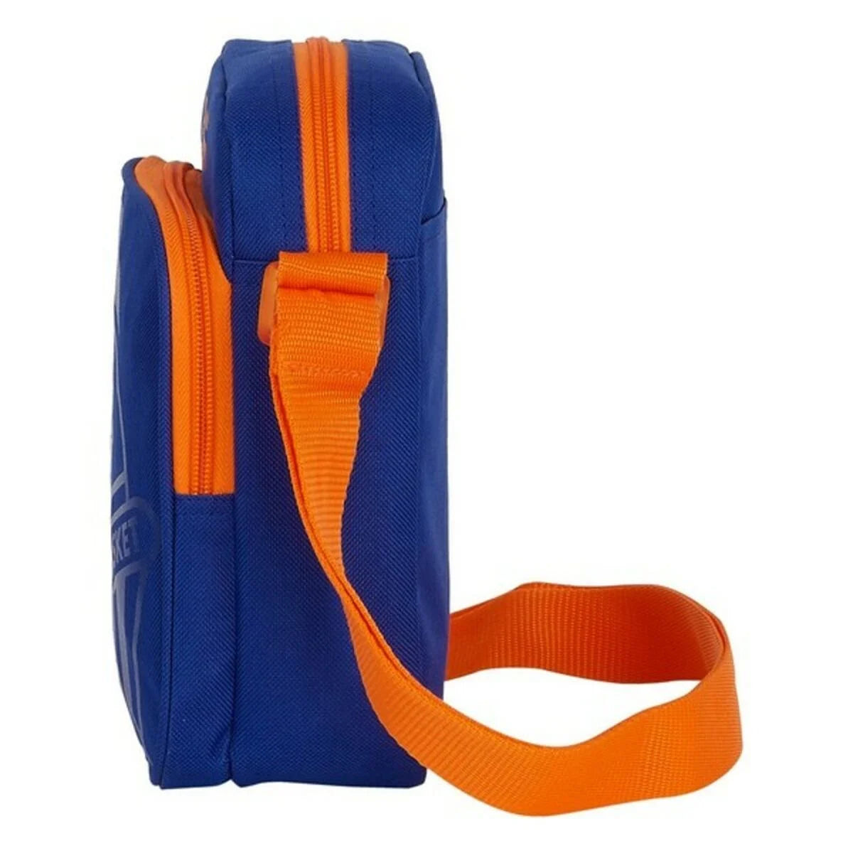 Valencia Basket M672 Schultertasche – Blau/Orange – Produktansicht 3