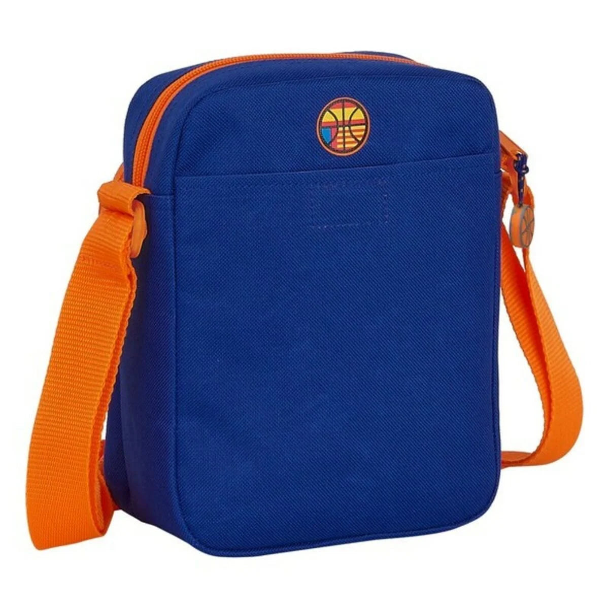 Valencia Basket M672 Schultertasche – Blau/Orange – Produktansicht 2