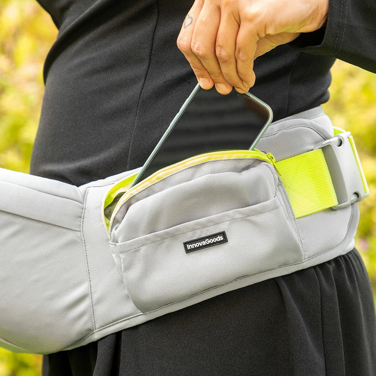 Anpassungsfähige Babytrage mit 2 Taschen Seccaby – Produktansicht 3