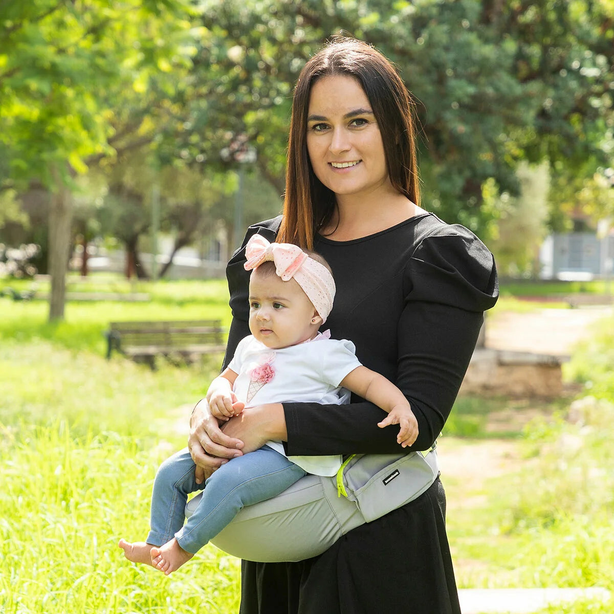 Seccaby Ergonomische Babytrage mit 2 Taschen