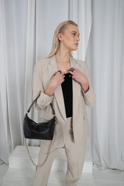 Weiche Leder-Baguette-Handtasche Selena