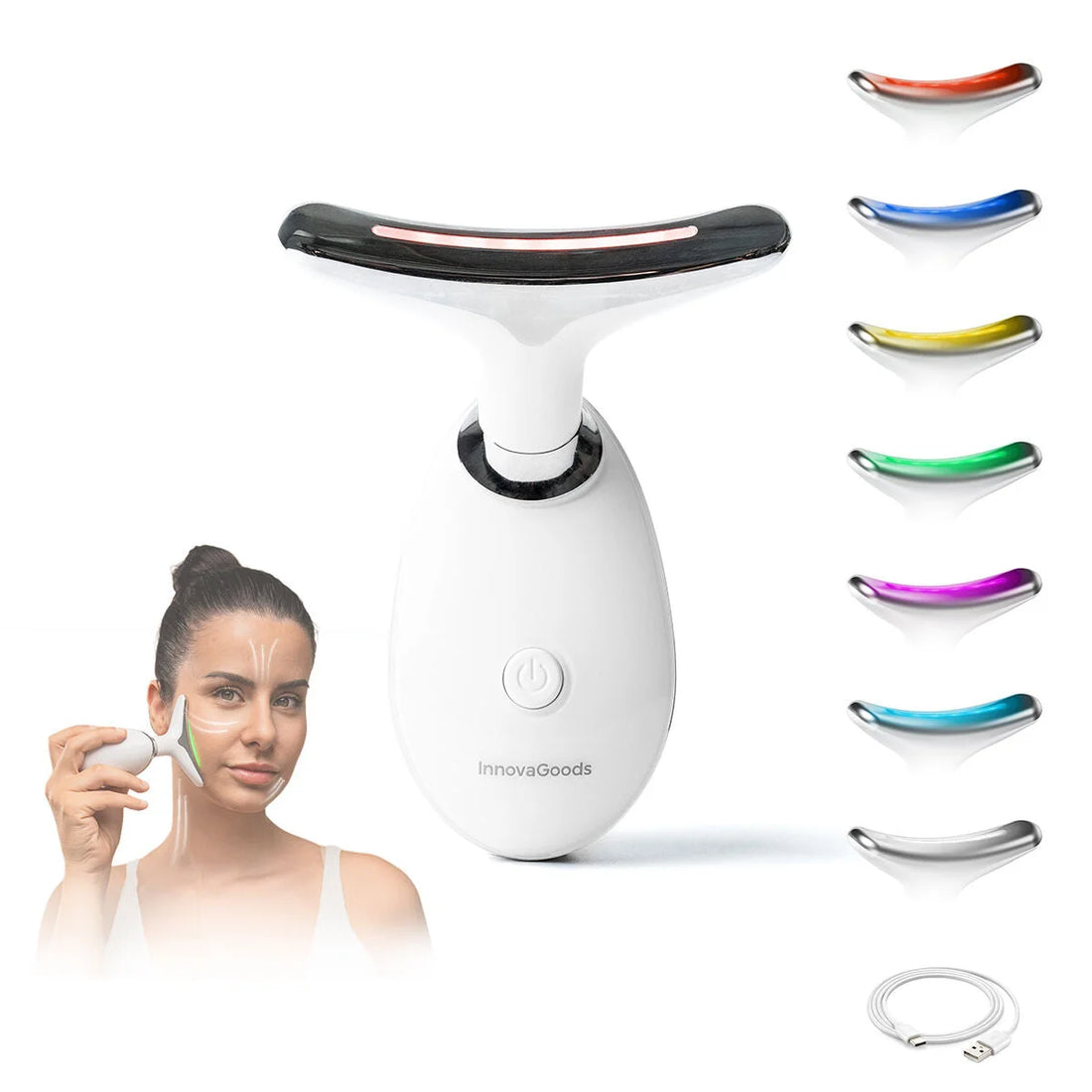 Selora Gesichtspflegegerät mit LED, EMS und Wärme – Detailansicht 5