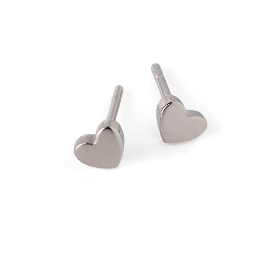 Shiny Heart Ohrringe – Roségold und Silber
