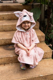 Kurzarm-Poncho CAT für Kinder, Größe 122-150