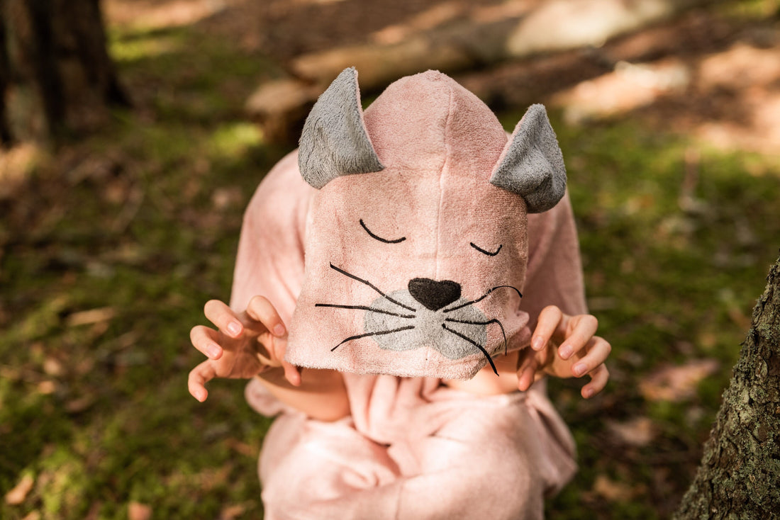 Kurzarm-Poncho CAT für Kinder, Größe 122-150 – Detailansicht 1