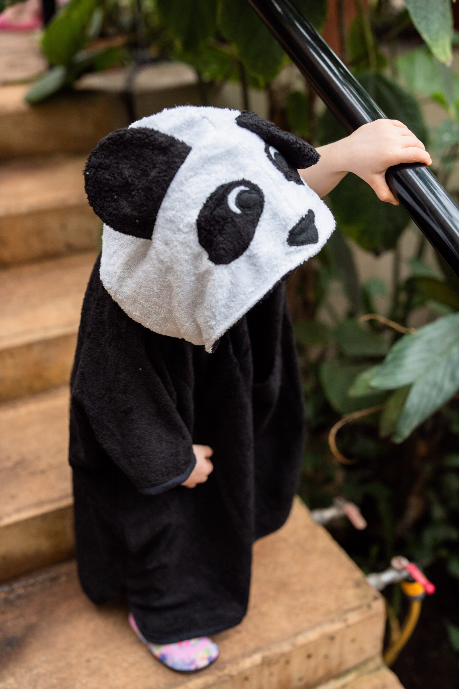 Kurzarm-Poncho PANDA für Kleinkinder, Größe 82/86-116 – Produktansicht 2