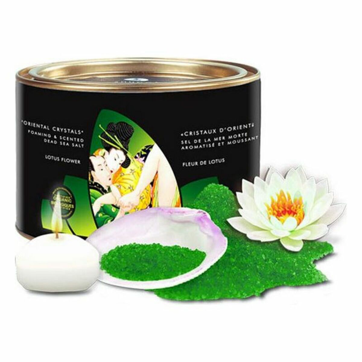 Shunga Badesalze – Lotusblume 600 g für Entspannung