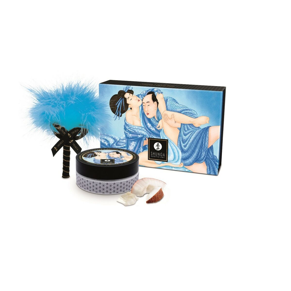 Shunga COCONUT Massage Nahrungsmittelpulver Set 75 g
