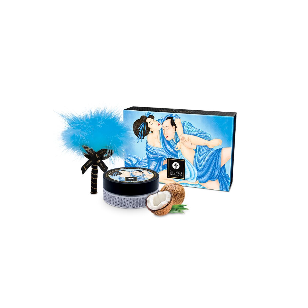 Shunga COCONUT Massage Nahrungsmittelpulver Set 75 g