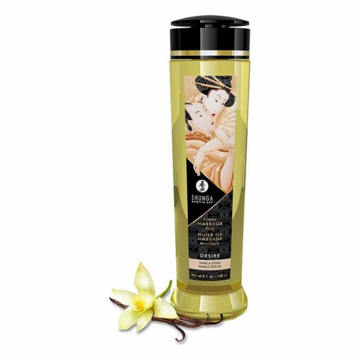 Shunga Erotisches Massageöl Vanille – Luxuriöses Öl
