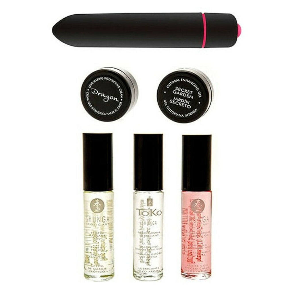 Shunga Large Pleasure Kit – Erotisches Massageöl und Vibrator - Erotik Shop