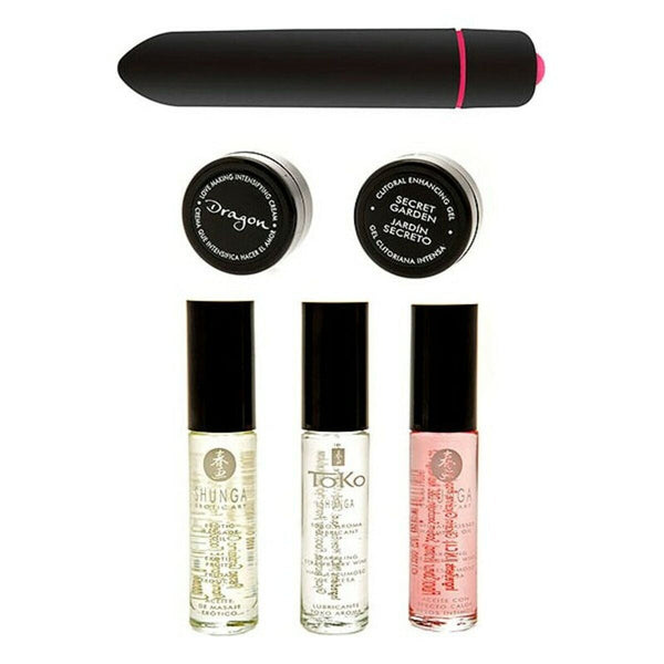Shunga Large Pleasure Kit – Erotisches Massageöl und Vibrator - Erotik Shop