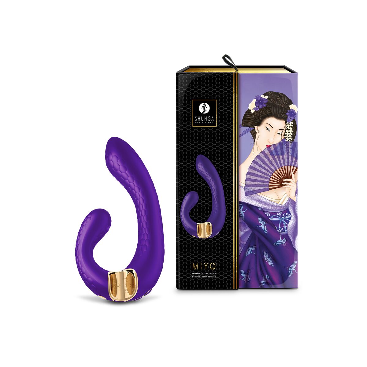 Shunga Miyo Lila - Dual Stimmulationsvibrator aus Silikon