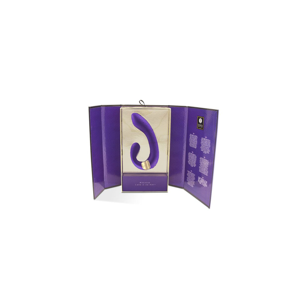Shunga Miyo Lila - Dual Stimmulationsvibrator aus Silikon