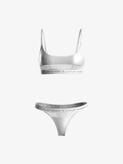 August Sabbe Signature Bralette und String Set Weiß