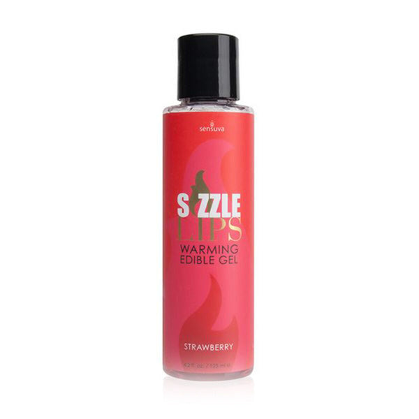Sizzle Lips essbares Wärmegels Erdbeere 125 ml Sensuva - Neuheiten